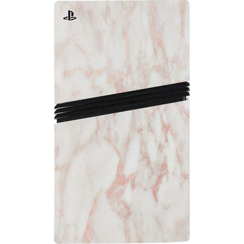 Rose Gold Marble PS5 Pro Console Skin